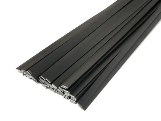 Plastique baguettes de soudure ABS 8x2mm Plat Noir 1kg barres